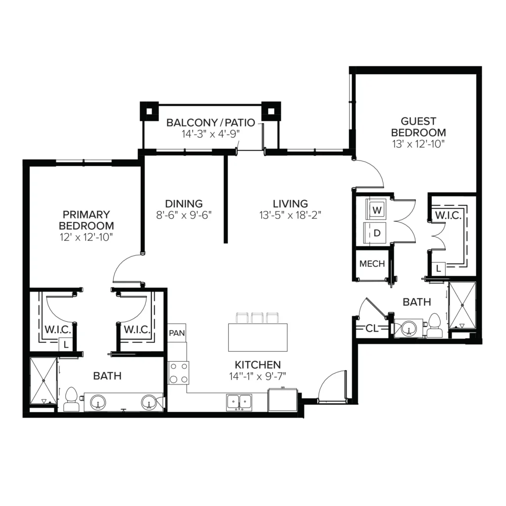 Mercer floorplan