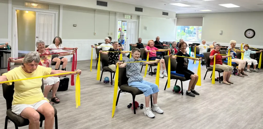 Exercise class at Belle Springs