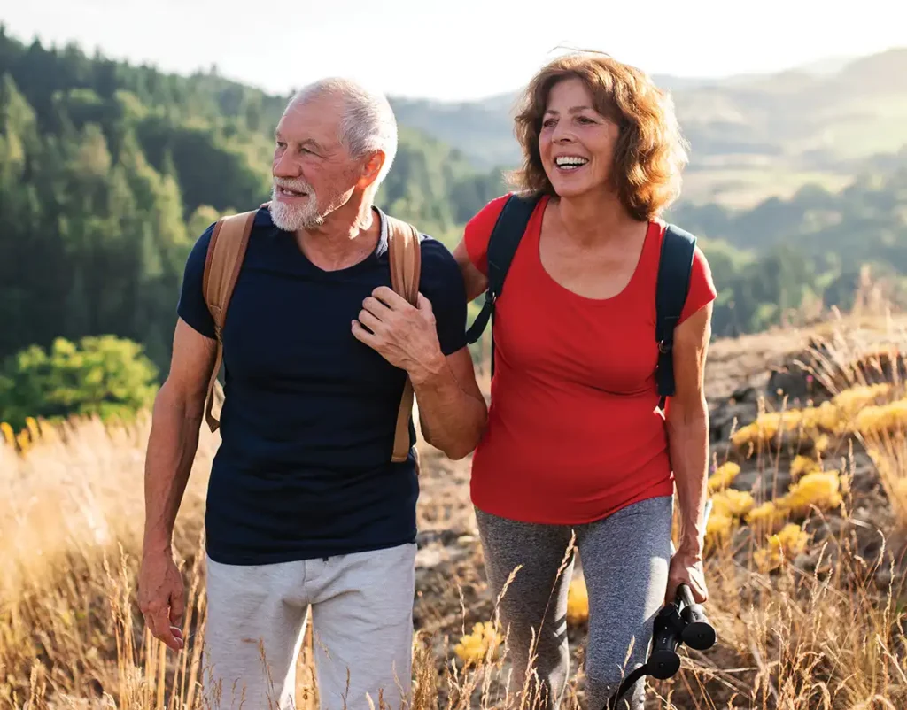 couple hiking