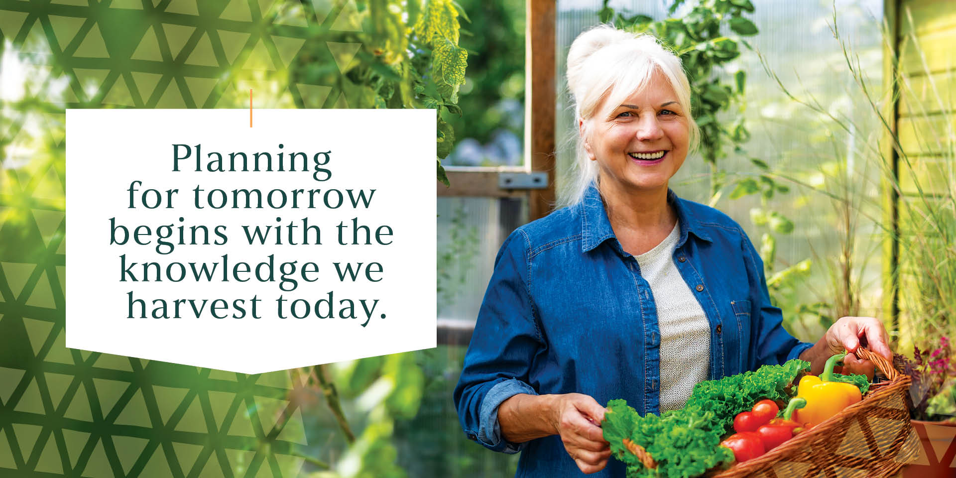 Planning for tomorrow begins with the knowledge we harvest today